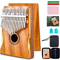 EASTROCK Kalimba Piano de pulgar de 17 teclas- portátil Mbira Finger Piano Builts-in Kalimba Case (Kalimba Thumb Piano)